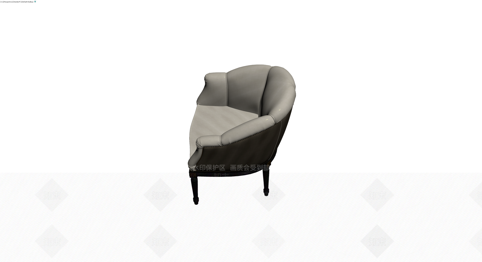 米色软包扶手椅3D模型下载【ID:1230137672】
