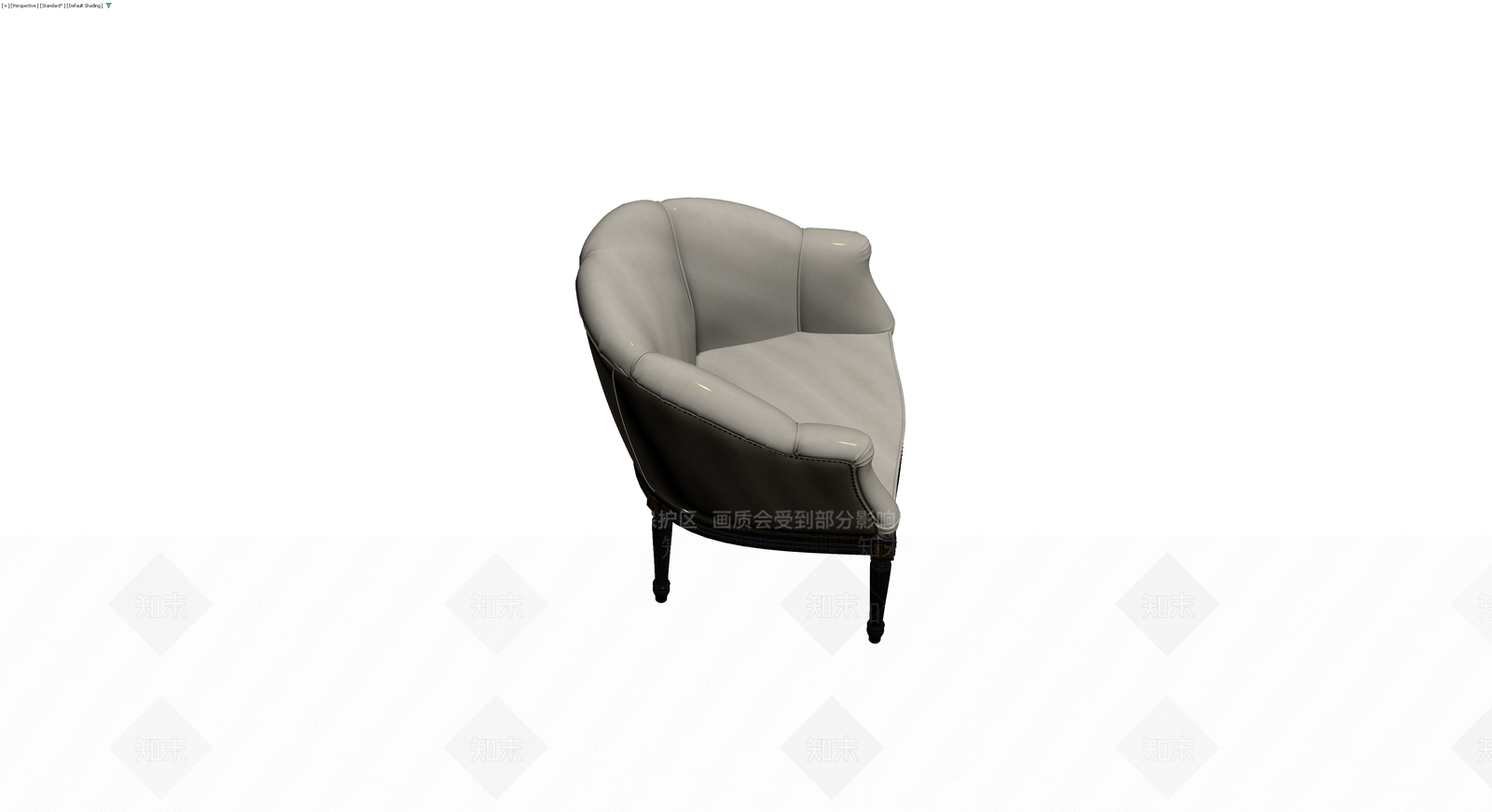 米色软包扶手椅3D模型下载【ID:1230137672】