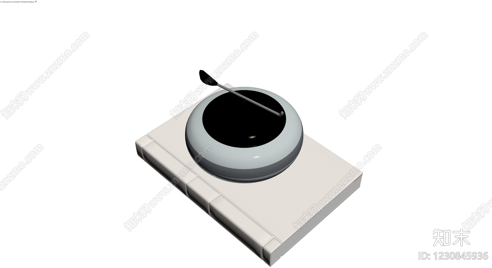 灰模唱机设备3D模型下载【ID:1230845936】