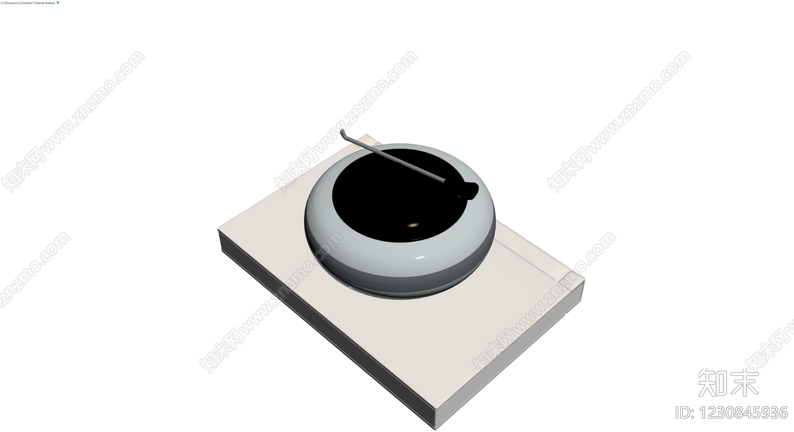 灰模唱机设备3D模型下载【ID:1230845936】