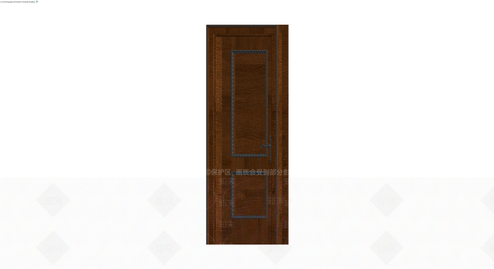 双板条装饰木门3D模型下载【ID:1230637496】