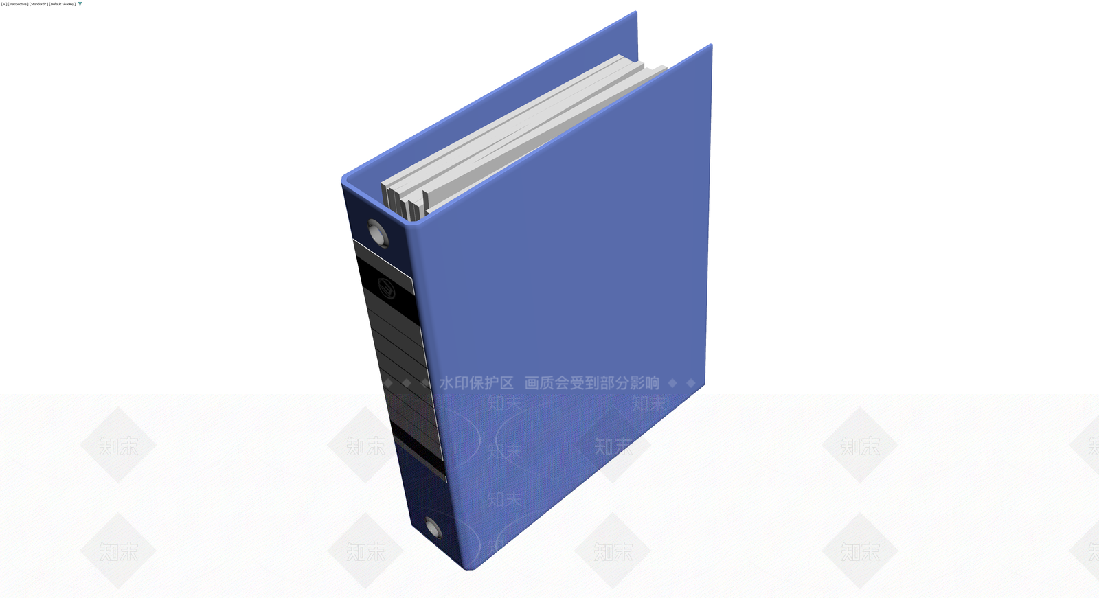 蓝色办公文件夹模型3D模型下载【ID:1230411304】