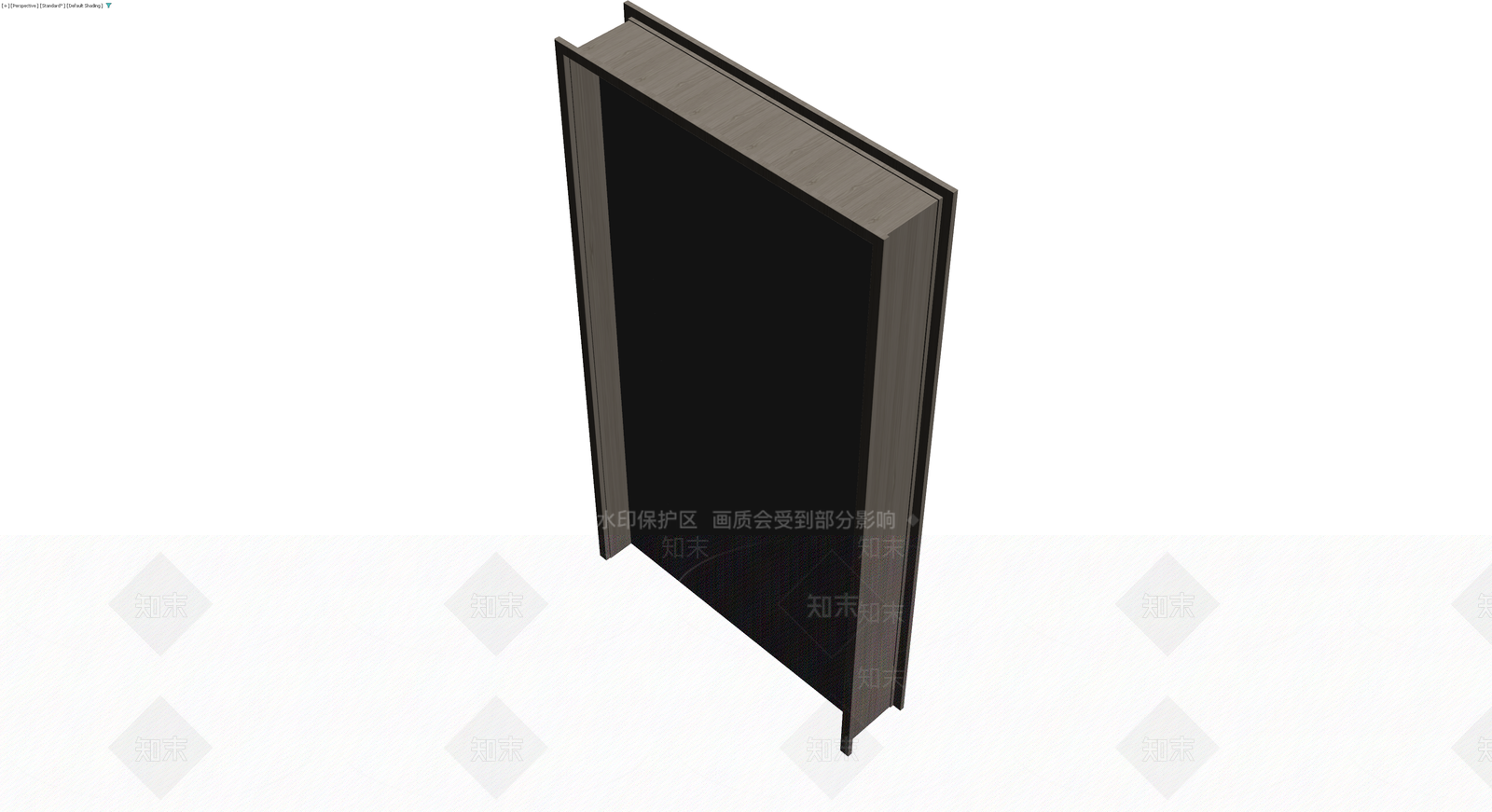深灰木纹门体模型3D模型下载【ID:1229671249】