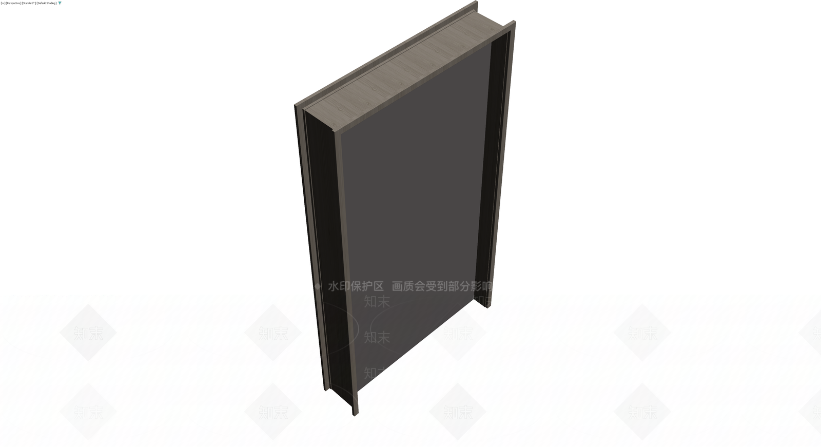 深灰木纹门体模型3D模型下载【ID:1229671249】