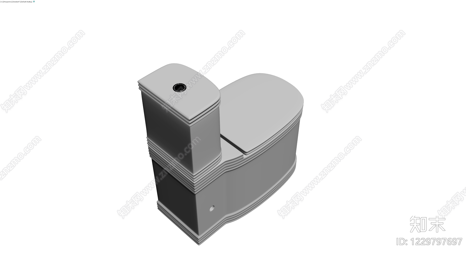 带装饰线条马桶3D模型下载【ID:1229797697】