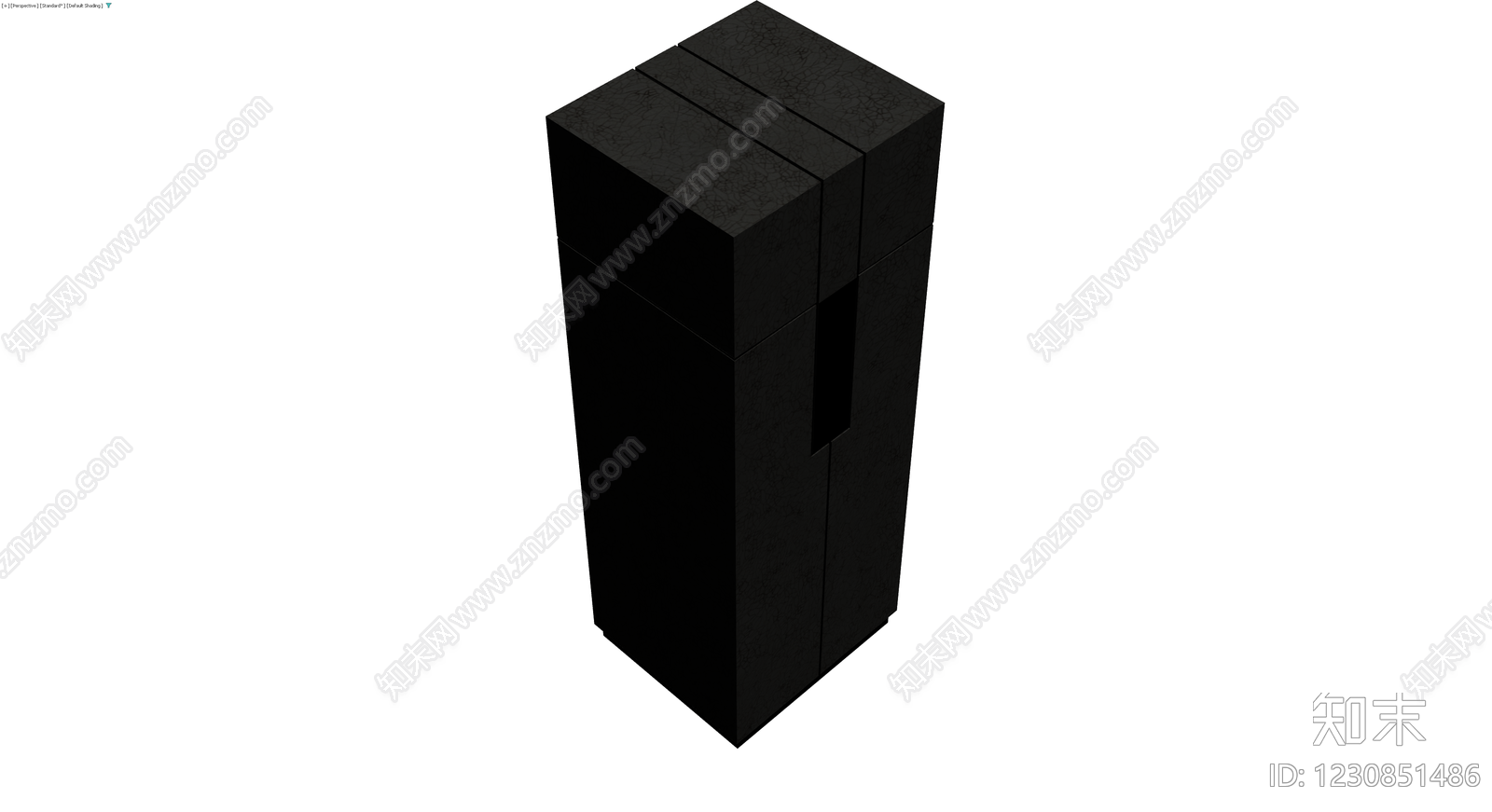 黑色纹理柜体3D模型下载【ID:1230851486】