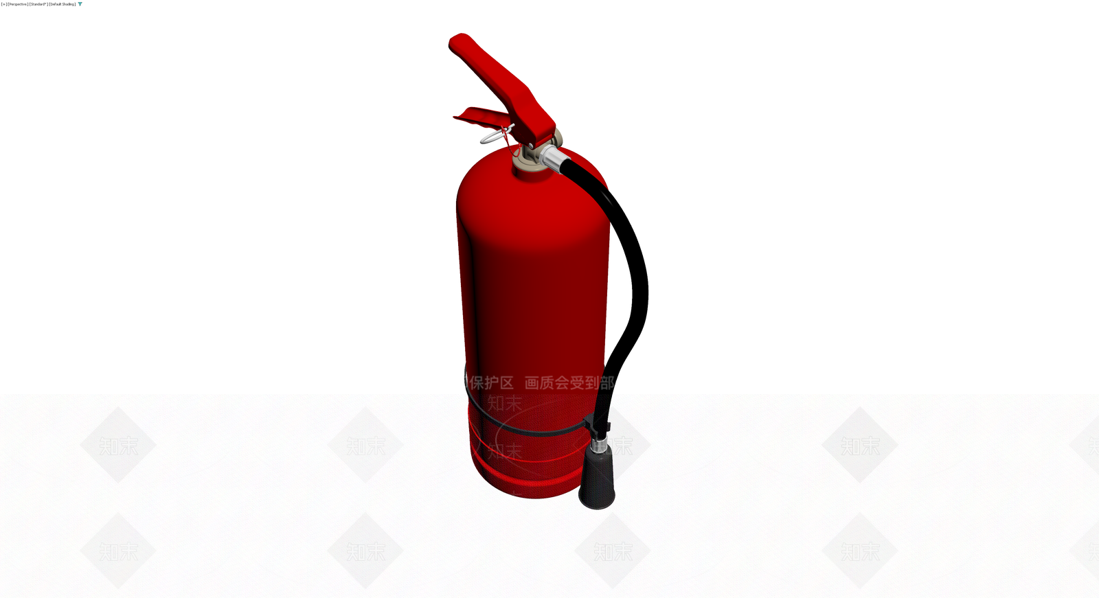 红色手提式灭火器3D模型下载【ID:1230672462】