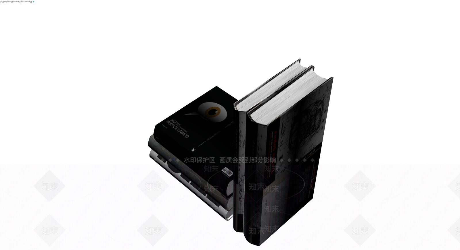 书籍组合模型3D模型下载【ID:1230396258】