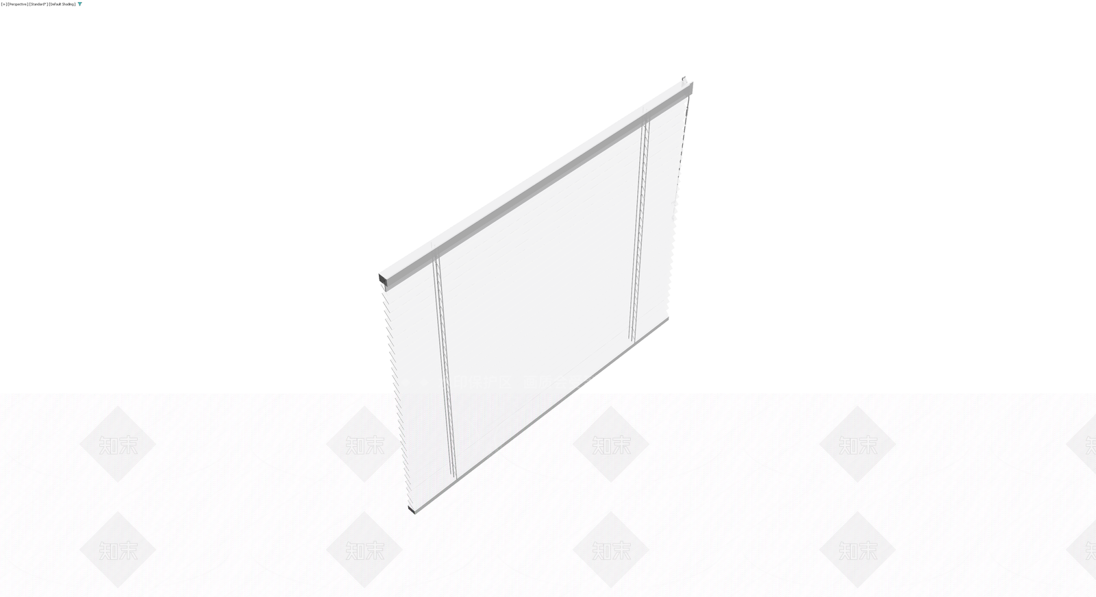 白色百叶窗组件3D模型下载【ID:1230597294】