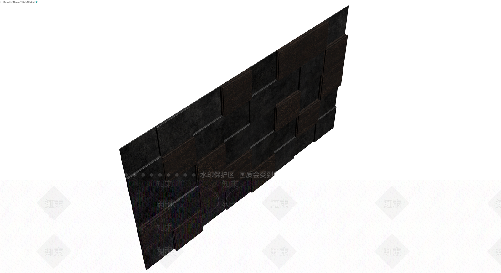 深色拼花地板材质模块3D模型下载【ID:1230425904】