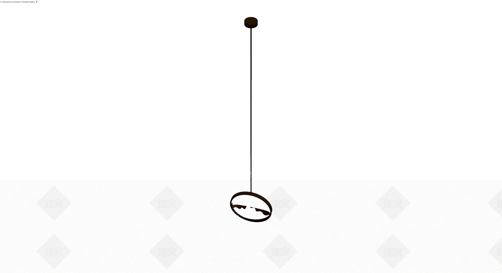 深褐色吊灯灯具3D模型下载【ID:1230567910】