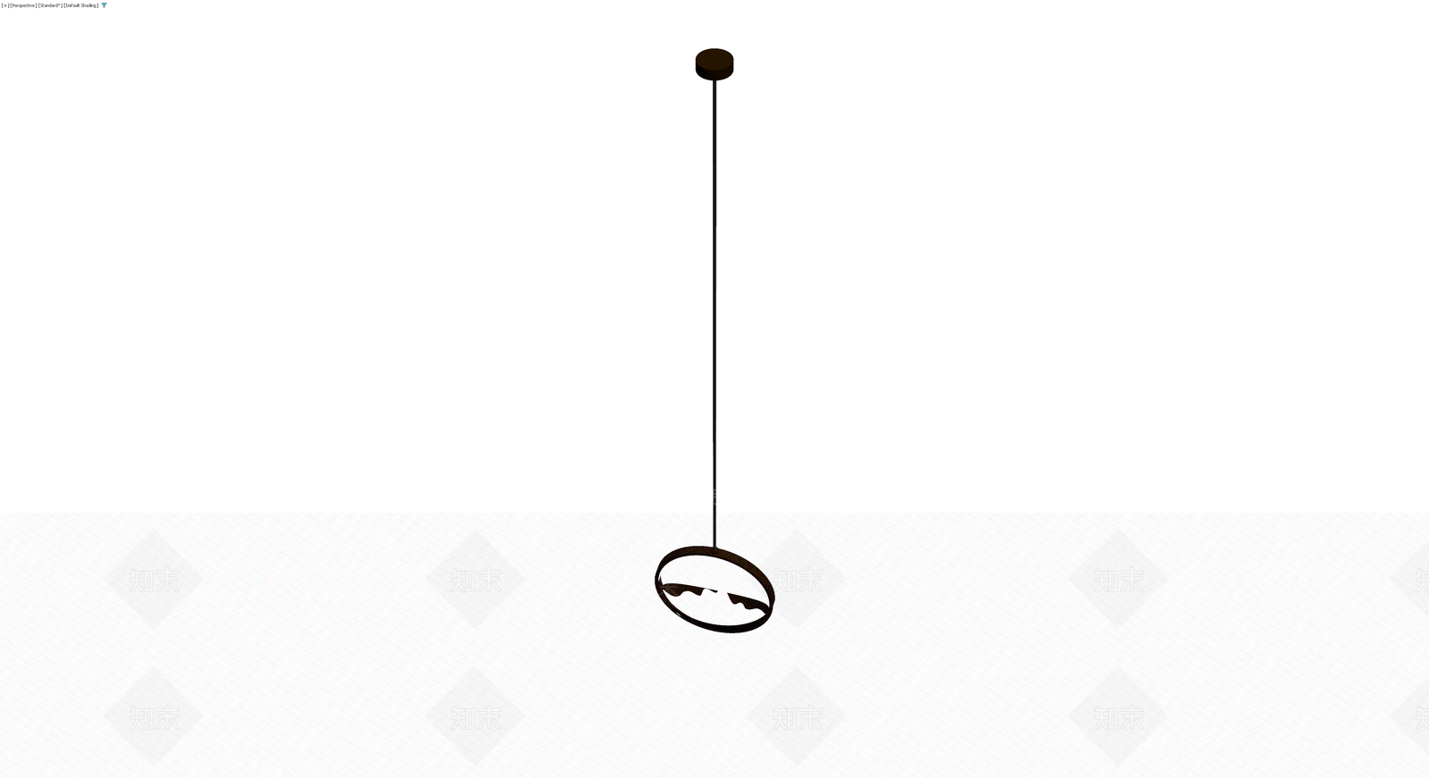 深褐色吊灯灯具3D模型下载【ID:1230567910】