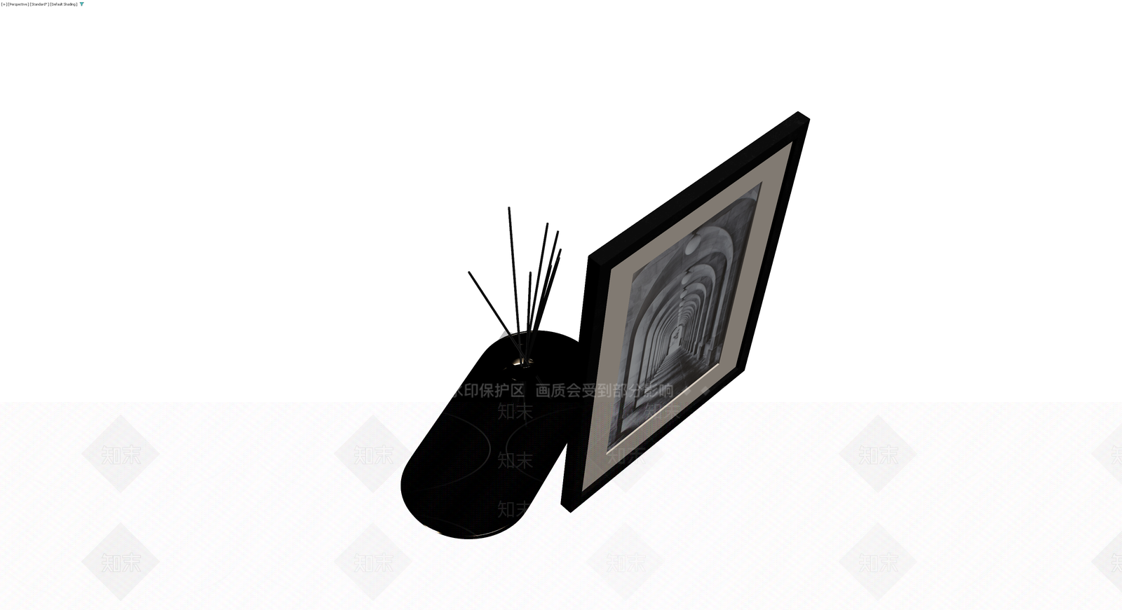 挂画与香薰组合3D模型下载【ID:1230705516】