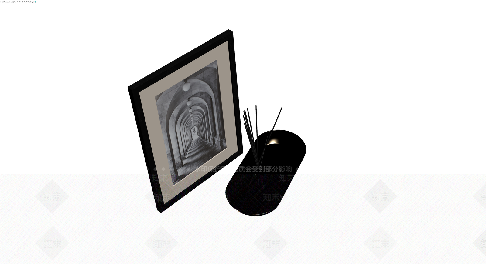 挂画与香薰组合3D模型下载【ID:1230705516】