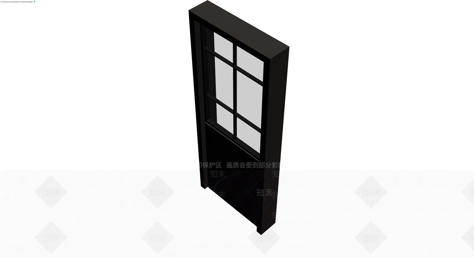 黑框玻璃门模型3D模型下载【ID:1229871291】