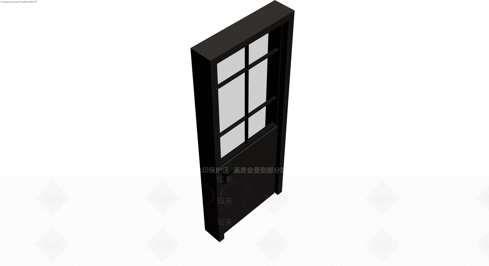 黑框玻璃门模型3D模型下载【ID:1229871291】