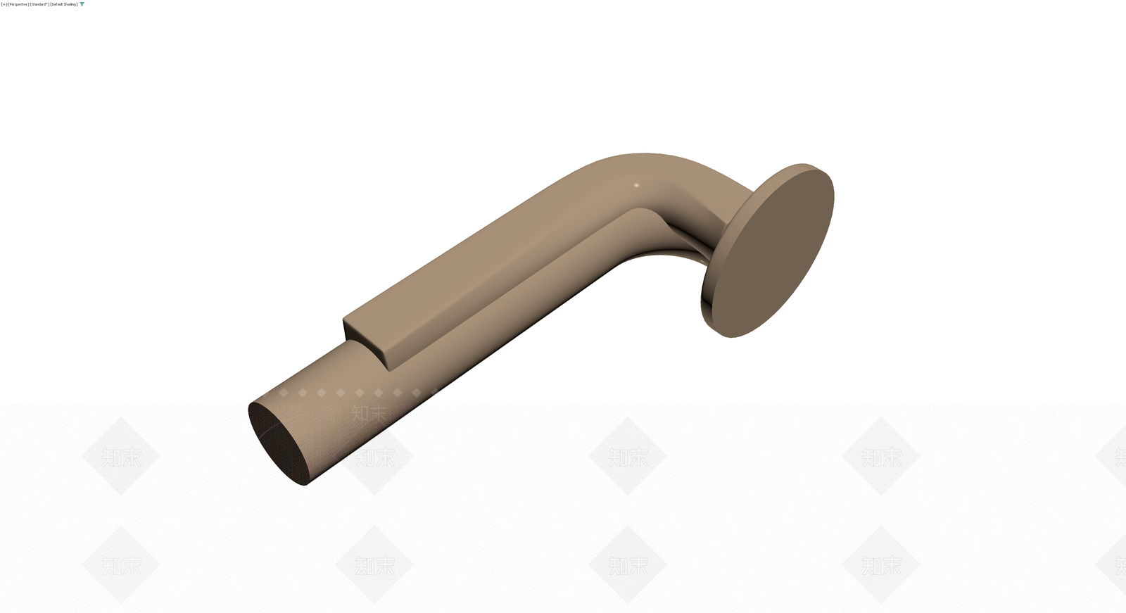 弯管造型金属把手3D模型下载【ID:1230553761】