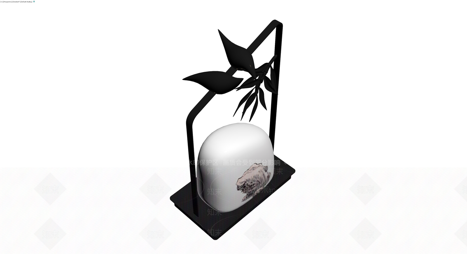 中式鸟竹摆件3D模型下载【ID:1230792830】