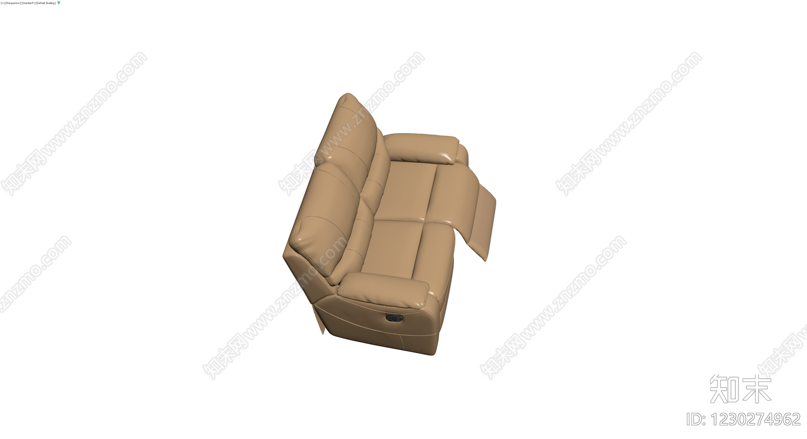 米色双人位电动功能沙发3D模型下载【ID:1230274962】