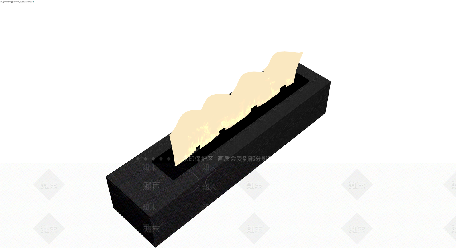 黑色木纹壁炉组件3D模型下载【ID:1230335775】