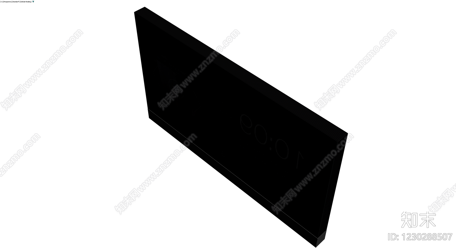 黑色智能显示屏3D模型下载【ID:1230288507】