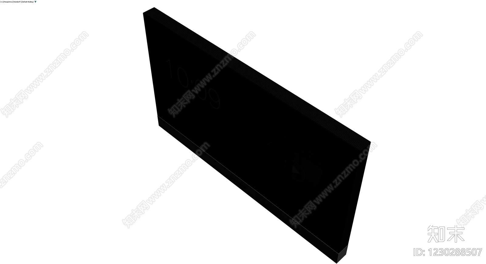 黑色智能显示屏3D模型下载【ID:1230288507】