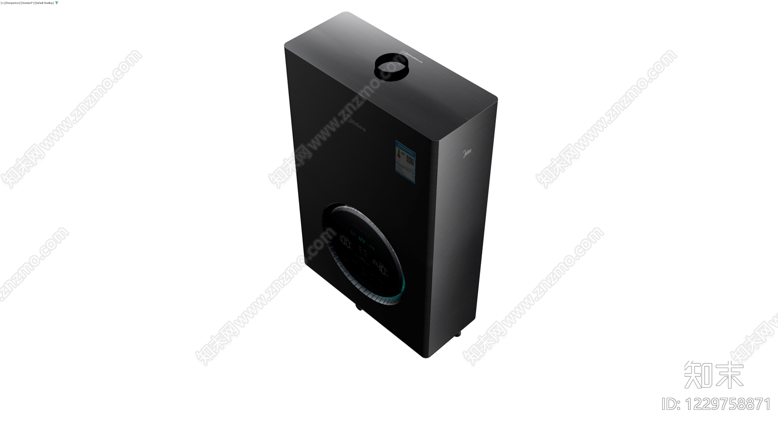 美的燃气热水器整机3D模型下载【ID:1229758871】