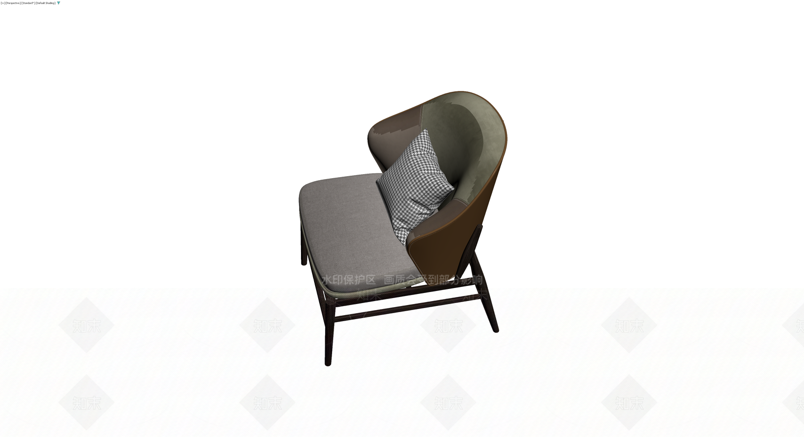 现代风格单人休闲椅3D模型下载【ID:1230621147】