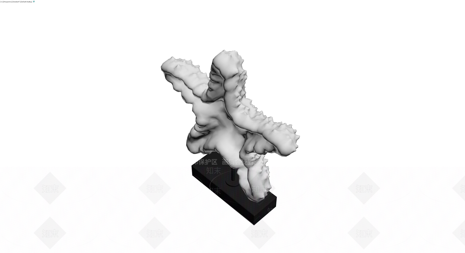 抽象人物雕塑3D模型下载【ID:1230755757】