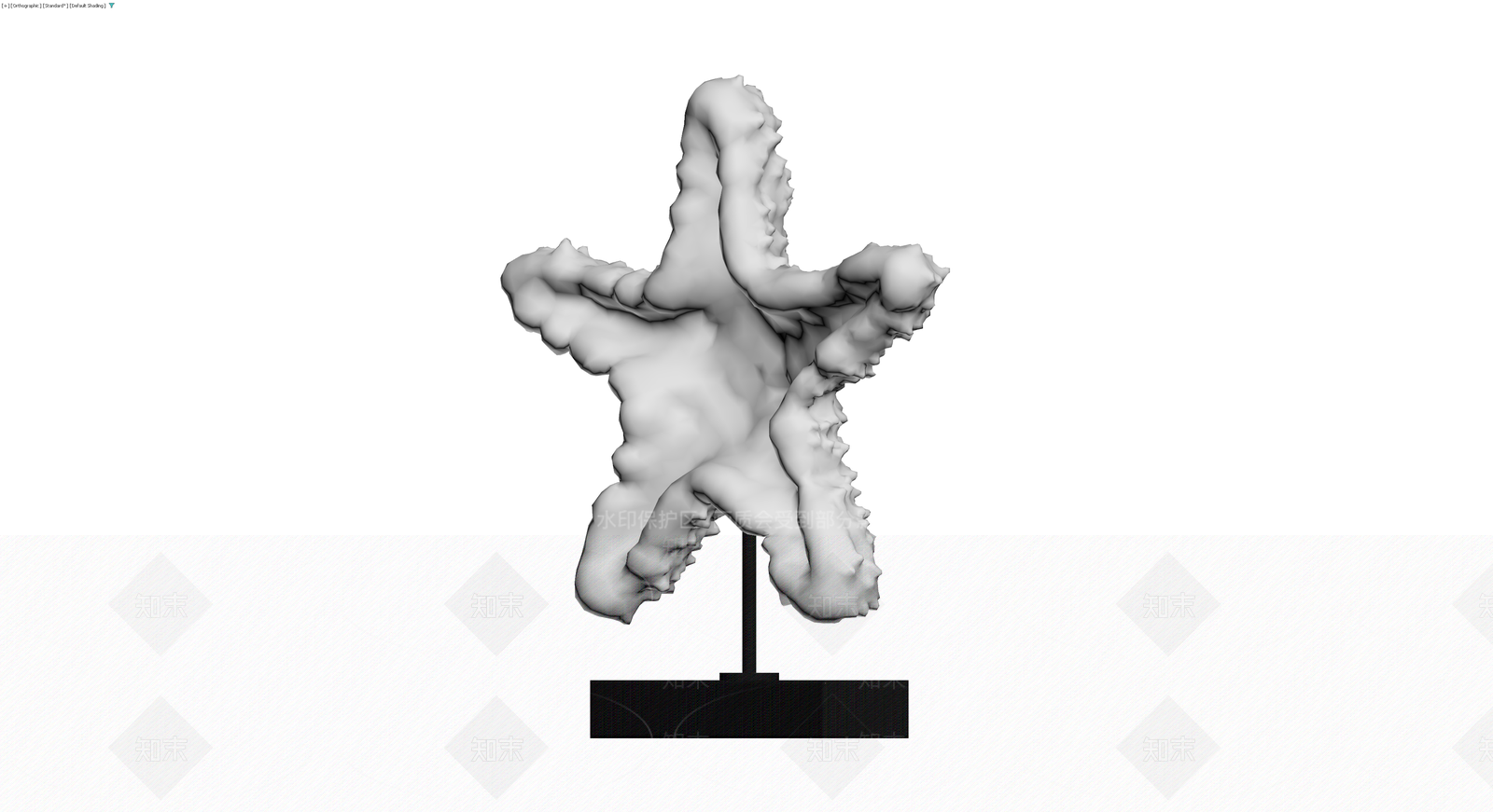 抽象人物雕塑3D模型下载【ID:1230755757】