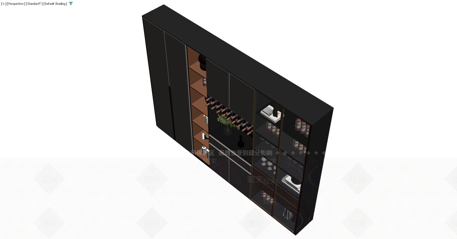 现代风格多功能展示柜3D模型下载【ID:1229591660】