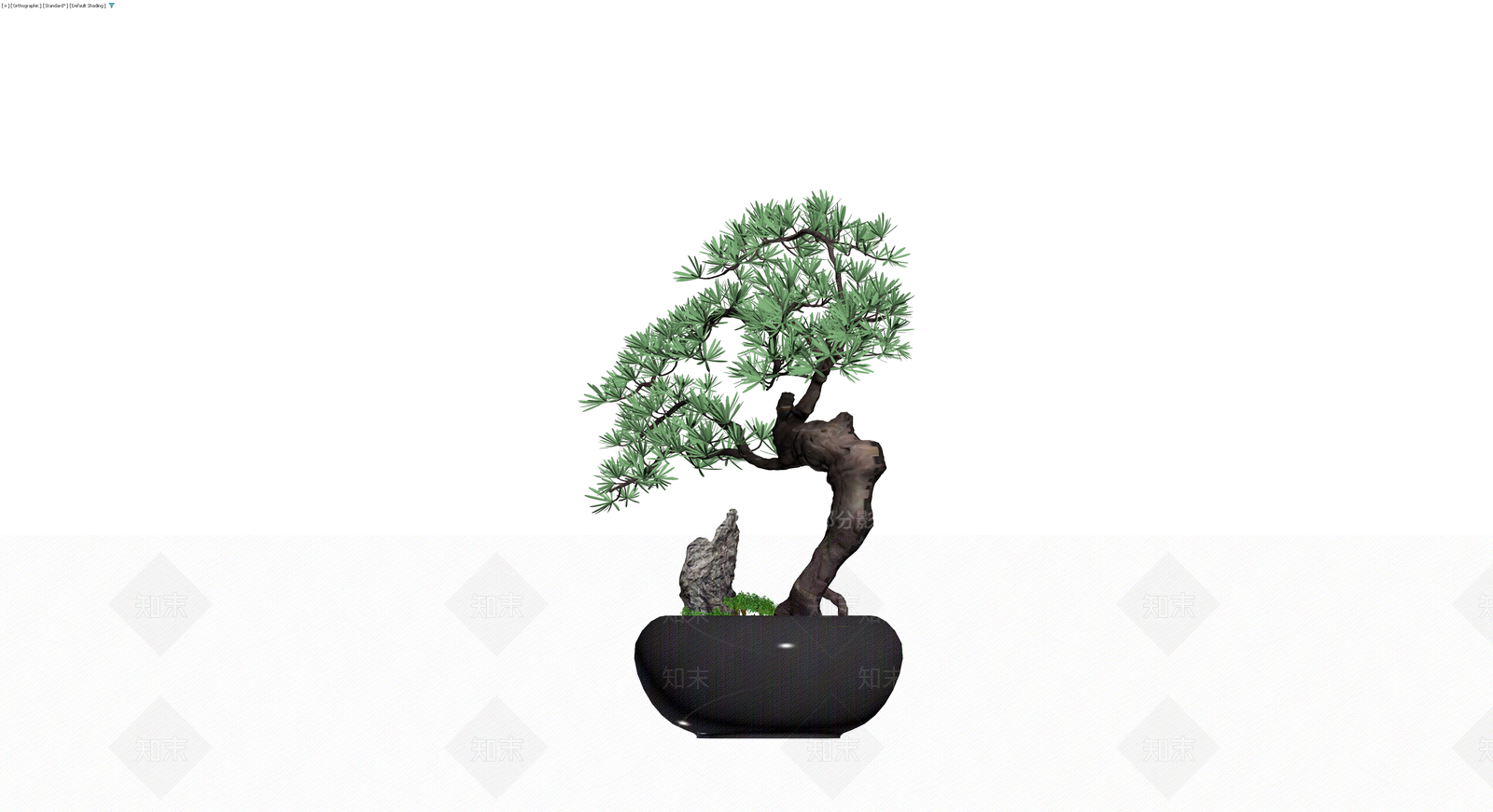 带盆松树盆景模型3D模型下载【ID:1229850620】