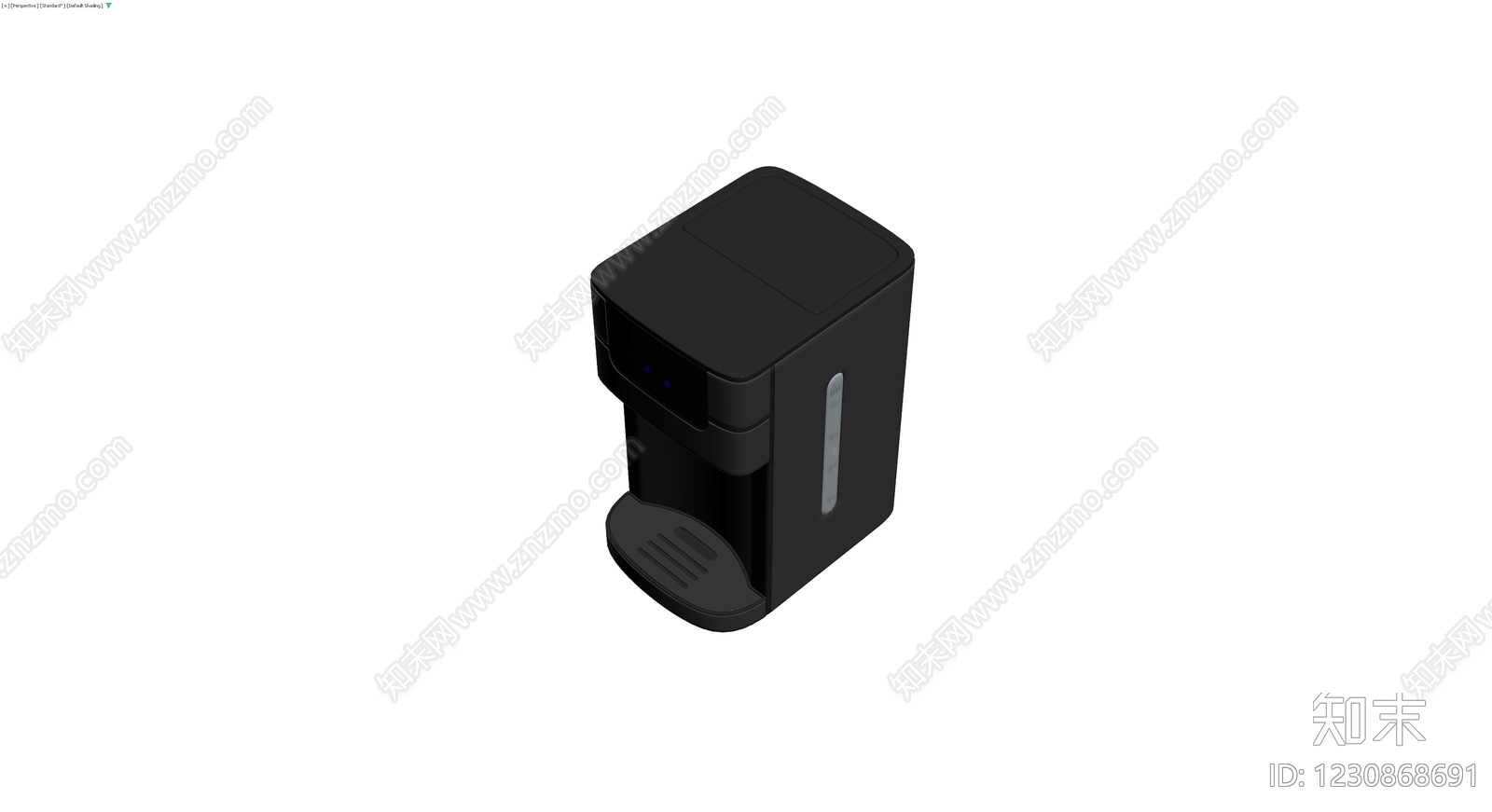 黑色智能饮水机3D模型下载【ID:1230868691】