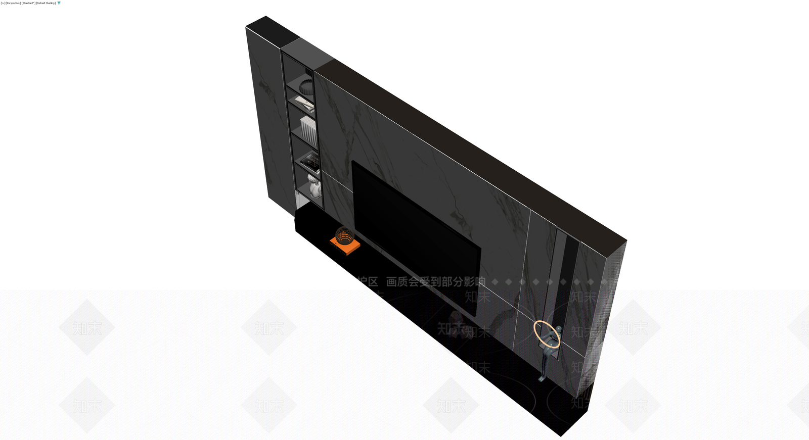 大理石电视墙组合3D模型下载【ID:1229680903】