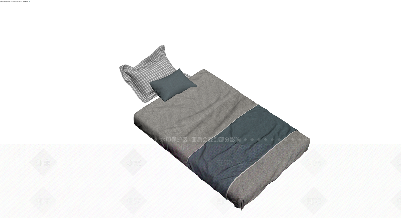 双人床铺组合模型3D模型下载【ID:1230735733】
