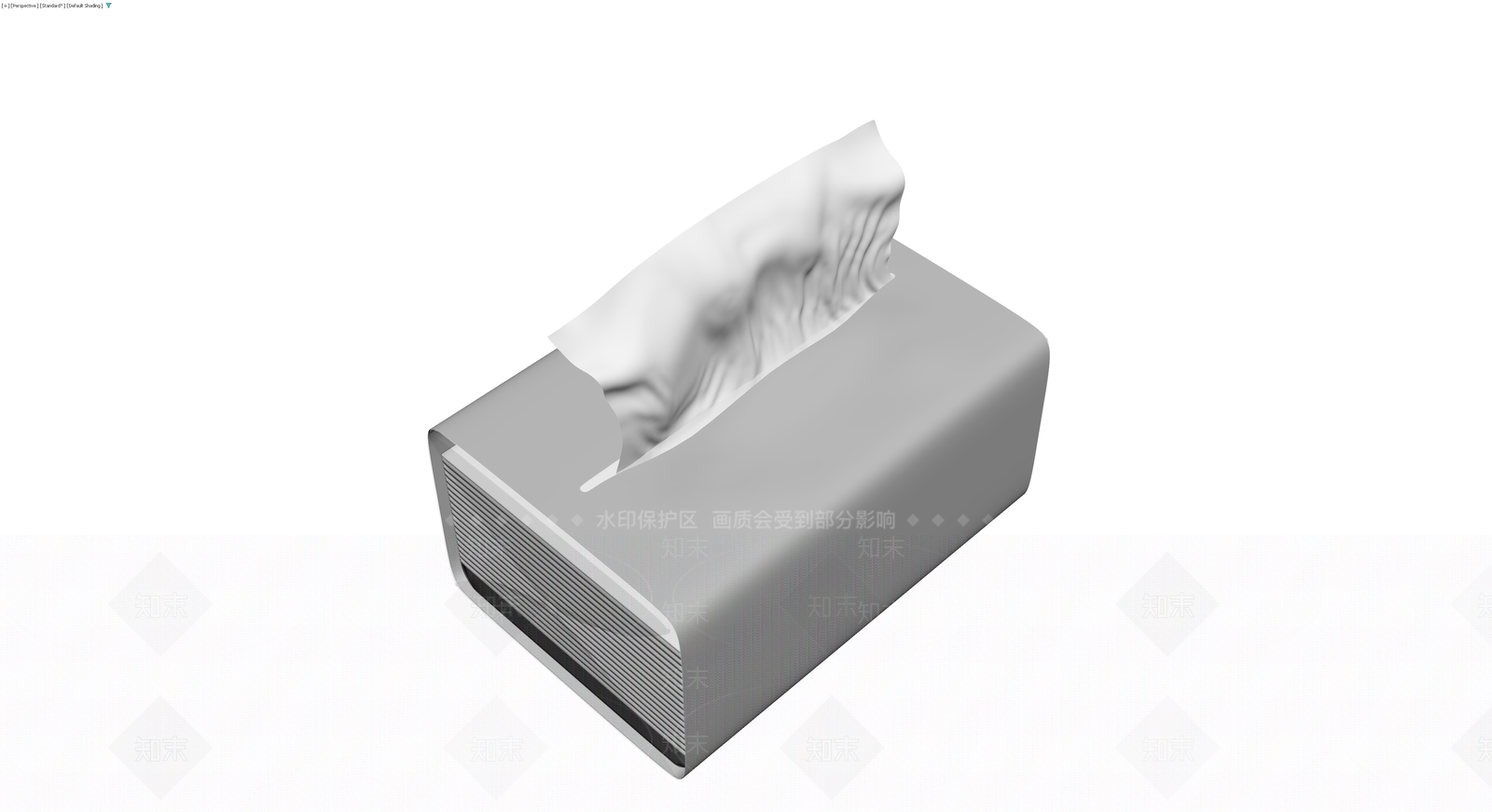 灰色调纸巾盒3D模型下载【ID:1230153155】