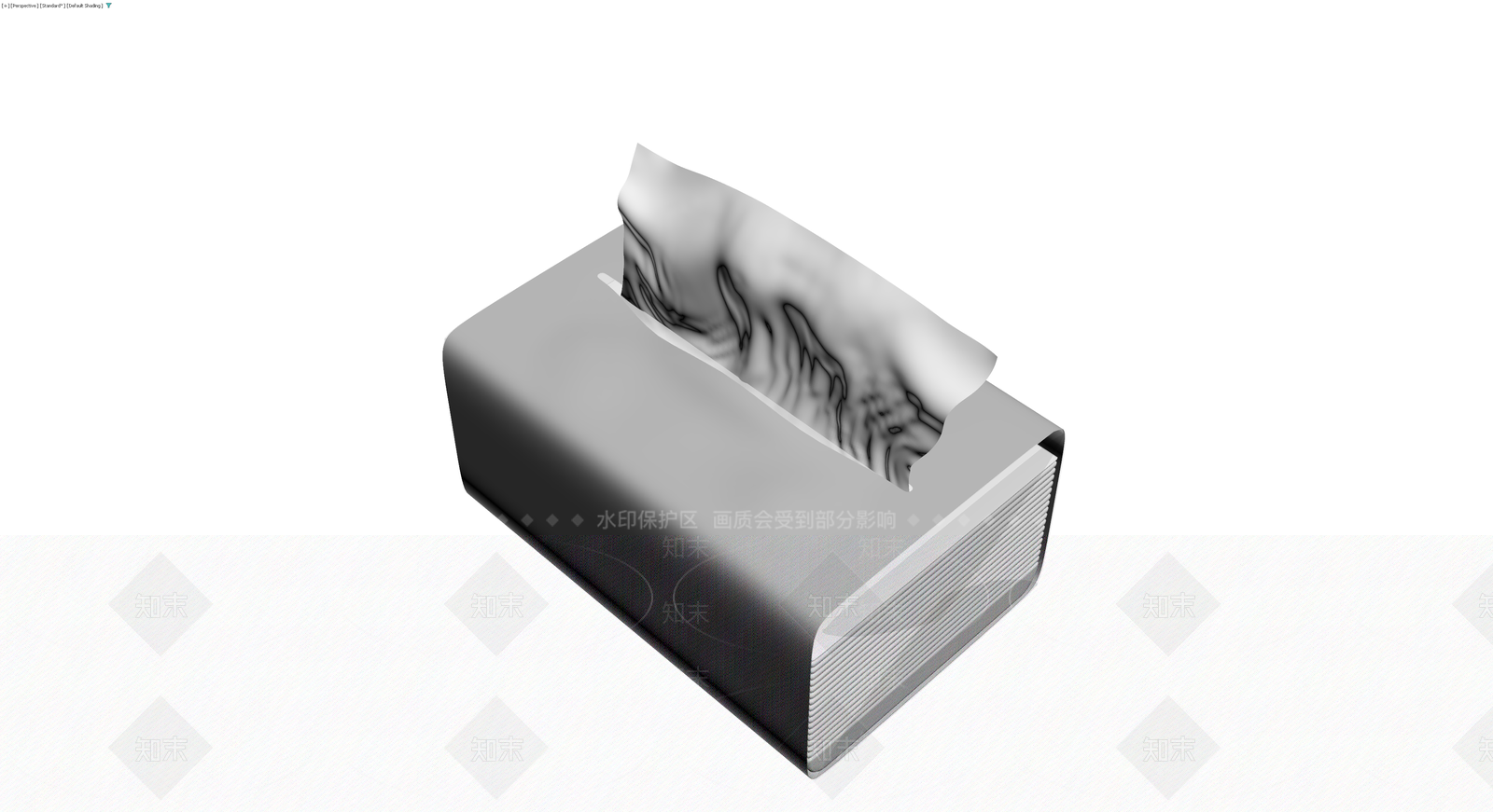 灰色调纸巾盒3D模型下载【ID:1230153155】