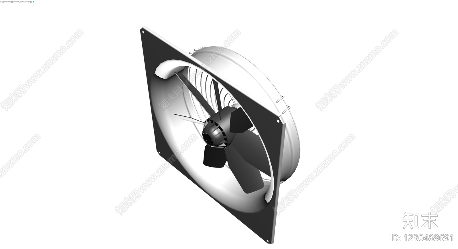方形工业排气扇3D模型下载【ID:1230489691】