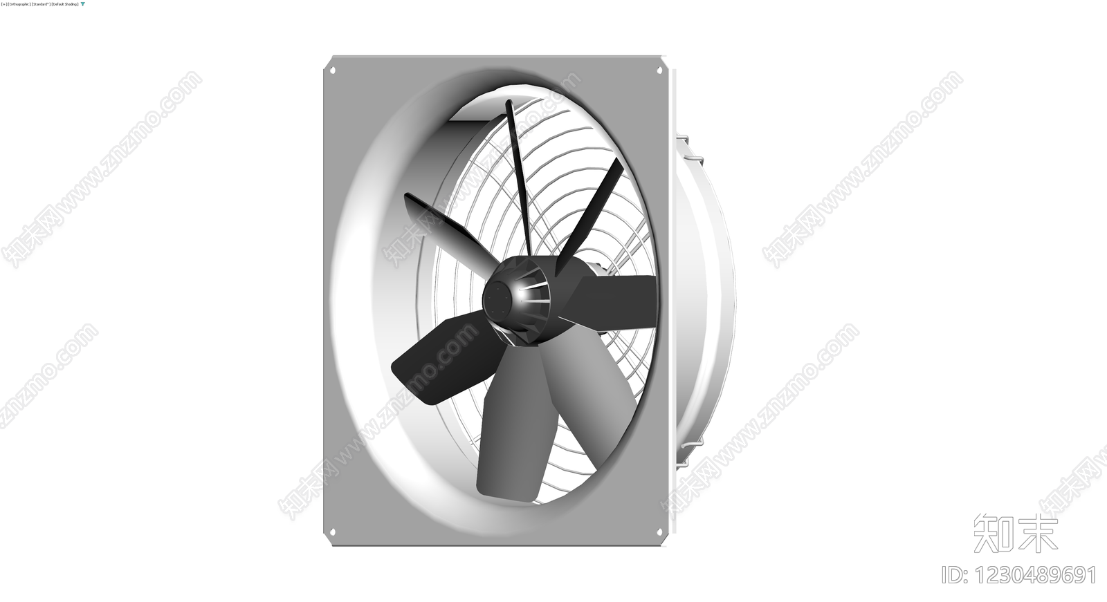 方形工业排气扇3D模型下载【ID:1230489691】