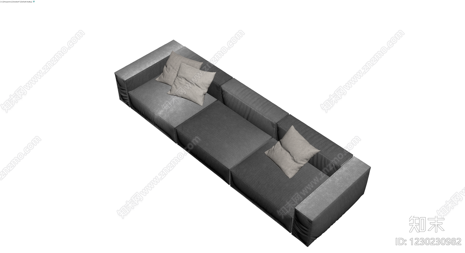 模块化组合沙发模型3D模型下载【ID:1230230982】