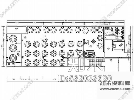 施工图新中式现代风格酒店宴会厅装修设计图(含效果cad施工图下载【ID:532033630】