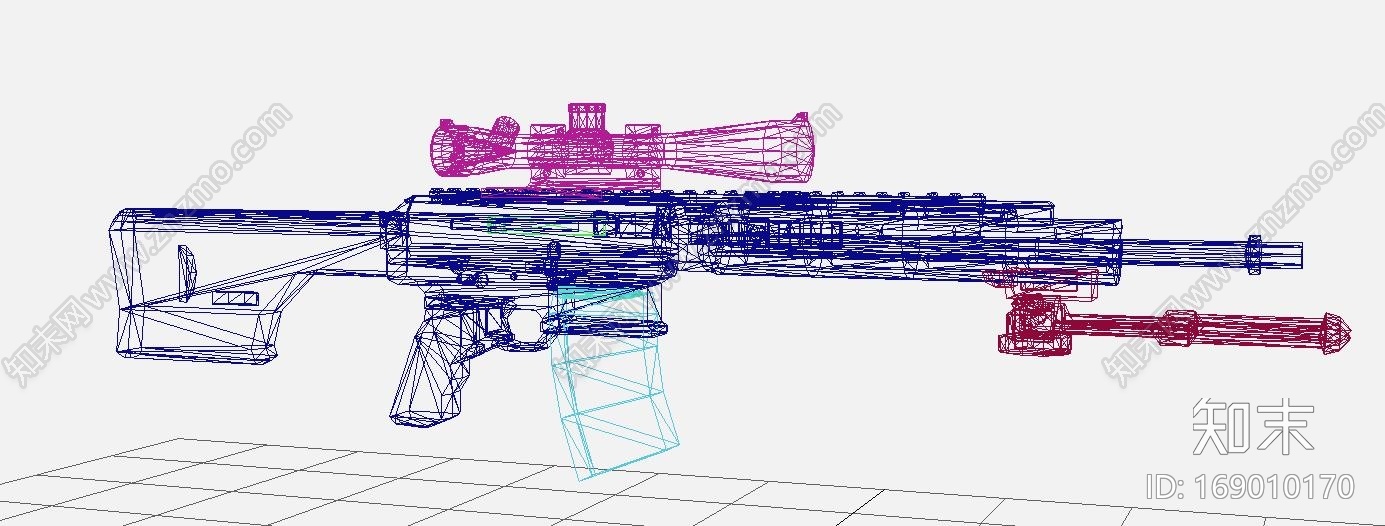 狙击步枪CG模型下载【ID:169010170】