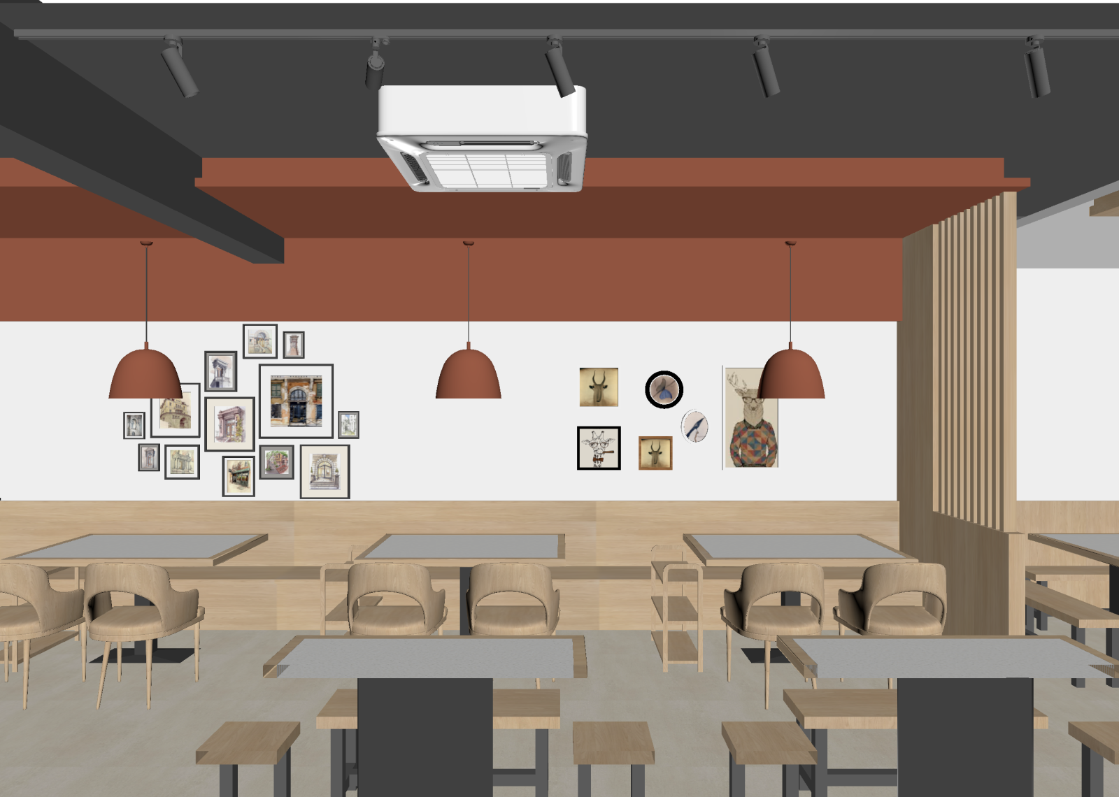 现代咖啡厅3D模型下载【ID:1214779066】
