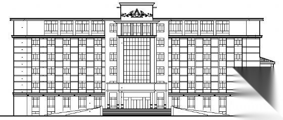 某六层公安分局办公楼建筑施工图cad施工图下载【ID:151424180】