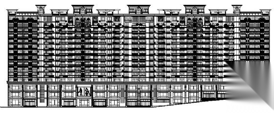 [杨梨路]某高层住宅花园规划及建筑设计方案cad施工图下载【ID:168129135】