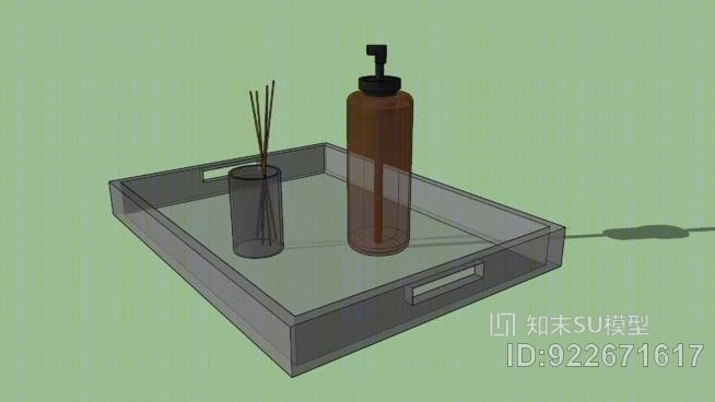 装饰托盘SU模型下载【ID:922671617】