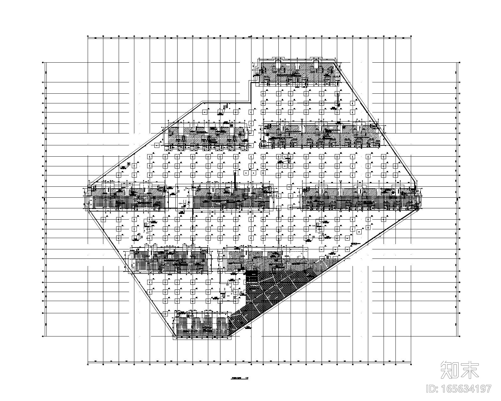 6层剪力墙住宅cad施工图下载【ID:165634197】