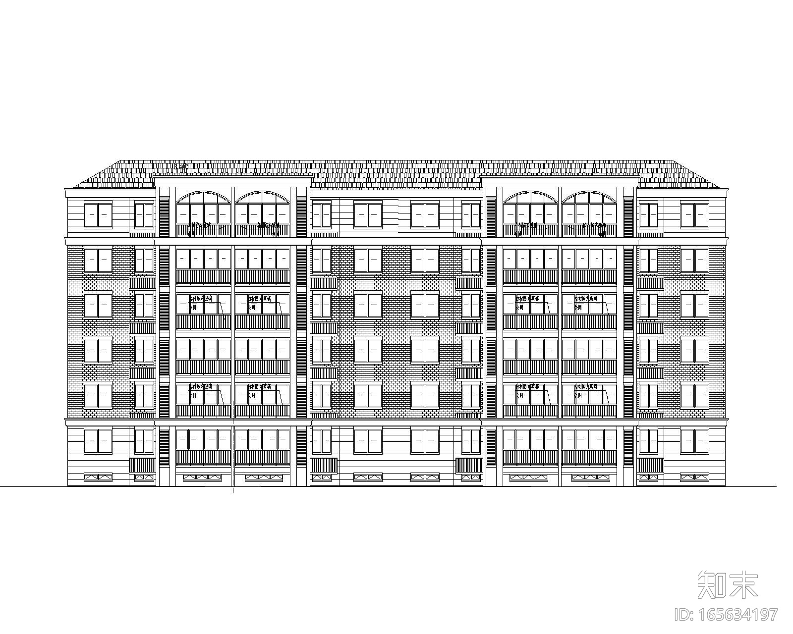 6层剪力墙住宅cad施工图下载【ID:165634197】