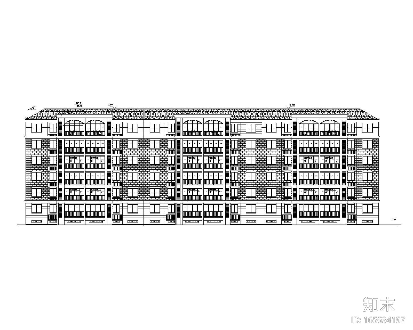 6层剪力墙住宅cad施工图下载【ID:165634197】