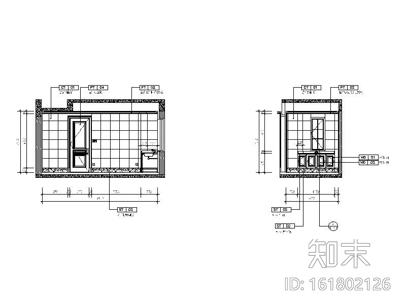 [山东]全套别墅样板房设计CAD施工图cad施工图下载【ID:161802126】